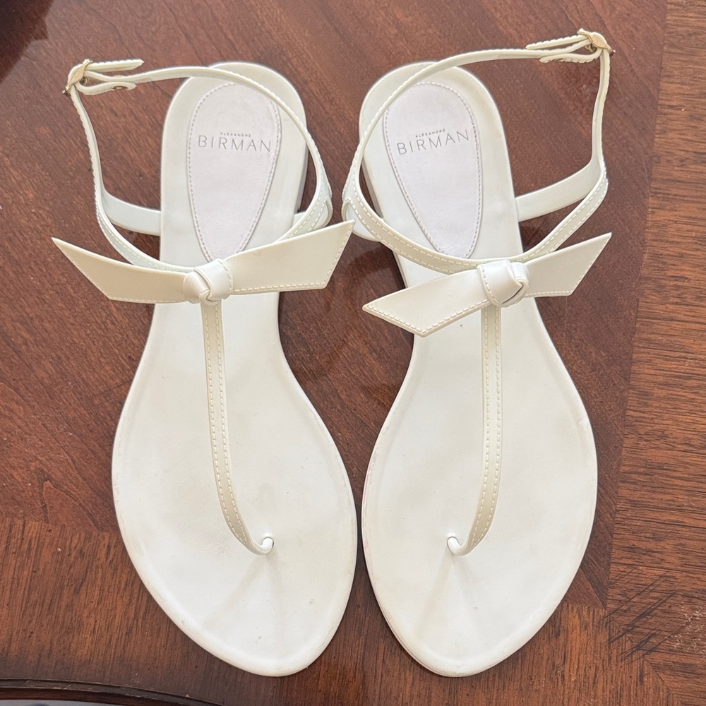Elegant Cream Bow Sandals